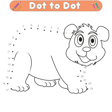connect Dot to dot animals coloring activity and Educational Game for Kids