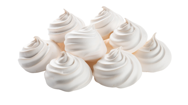 A decadent mound of whipped cream on a pristine white surface