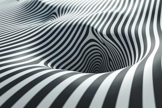 Moire pattern, simple lines, visual vibration