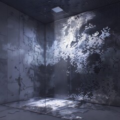Experience the Magic of Kinetic Art in Your Bathroom - The Floating Shower Floor that Adds Visual Appeal and Functionality