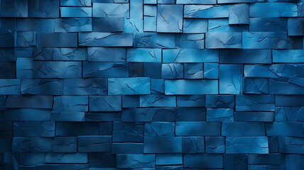 Sophisticated Décor: Blue Background Wall Design - obrazy, fototapety, plakaty
