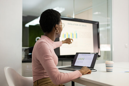 Professional analyzing data at the workplace