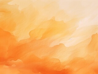 Obraz na płótnie Canvas Orange watercolor abstract background