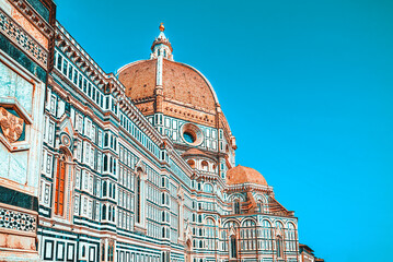 Duomo of Florence. Beautiful Italian Florence. - obrazy, fototapety, plakaty