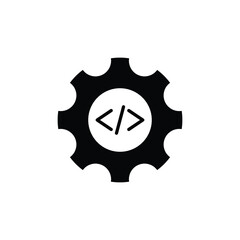 programming coding icon vector Programmer, coder icon, software sign