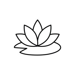 lotus icon, spa icon vector
