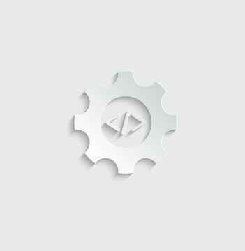 programming coding icon vector Programmer, coder icon, software sign