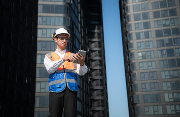 Engineers inspect the completed air conditioning and water systems to continue verifying their...