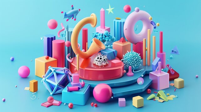 icon Scatter plot with cute creatures interacting on a solid background icon business