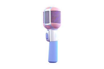 pink microphone isolated