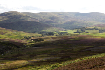 Scottish landscape - Mount Battock from Glen Esk - Angus - Scotland - UK