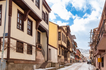 A different view from the houses, mansions and beautiful streets of historical Afyonkarahisar