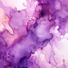 Purple abstract watercolor stain background pattern