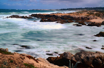 Time Lapse Surf Breaking Asilomar State Marine Reserve California