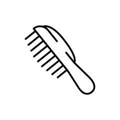 Comb outline icons, minimalist vector illustration ,simple transparent graphic element .Isolated on white background