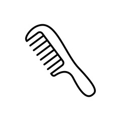 Comb outline icons, minimalist vector illustration ,simple transparent graphic element .Isolated on white background