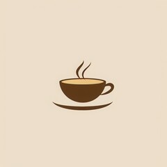 logo for a coffee brand, simple, vector, logo design, coffee shop, copy and text space