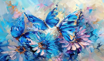 Ai sfondo azzurro con farfalle 01