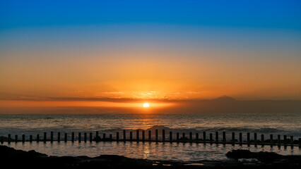 Obraz premium SUNSET IN AGAETE, NORTH COAST OF GRAN CANARIA