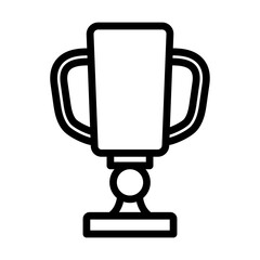 trophy Vector Line Icon Design
