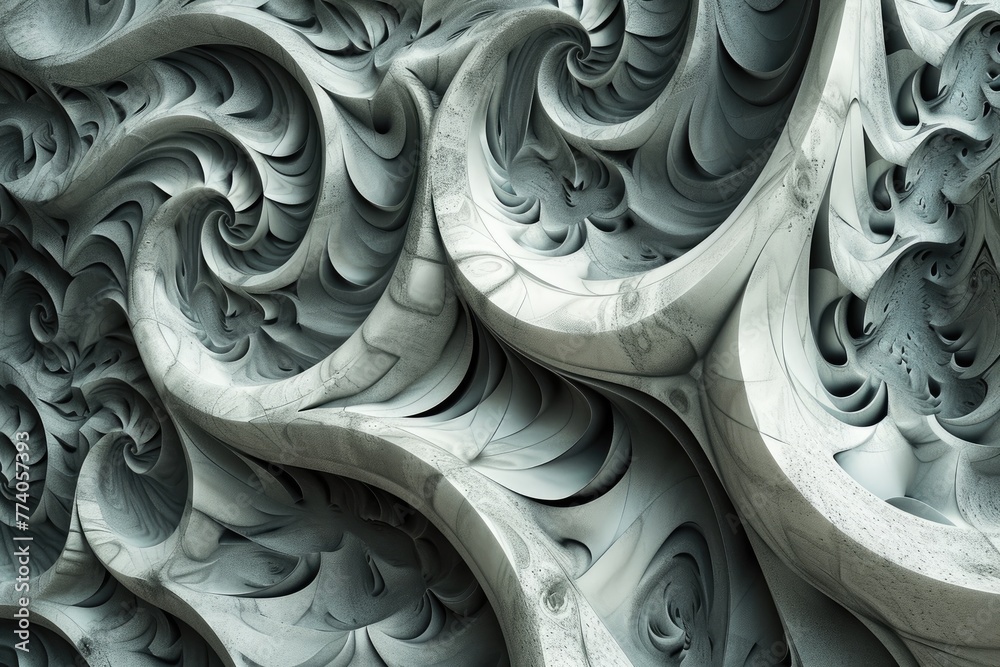 Leinwandbilder 3D patterns background creating a mesmerizing backdrop, A captivating backdrop formed by intricate 3D patterns.