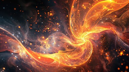 Abstract patterns background resembling cosmic phenomena, Background with abstract patterns resembling cosmic wonders.