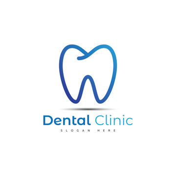Dental clinic vector logo design