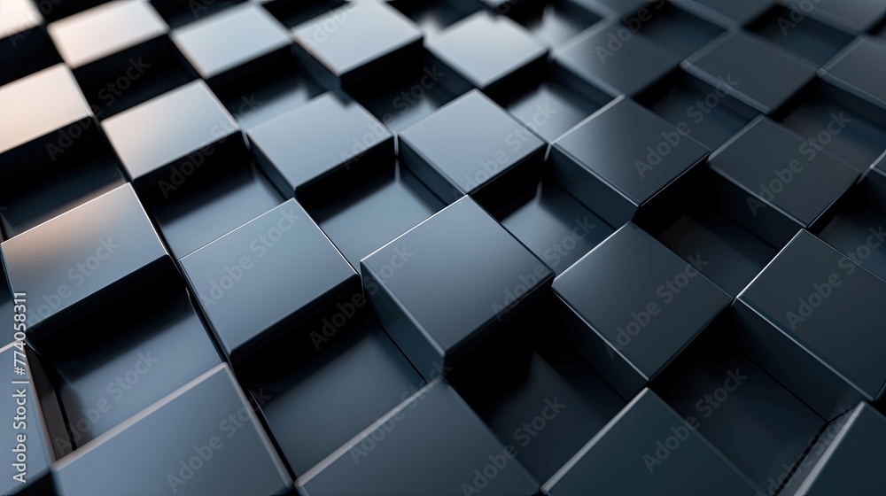 Leinwandbilder minimalist 3d background with geometric patterns, sleek 3d backdrop adorned with minimalist geometri