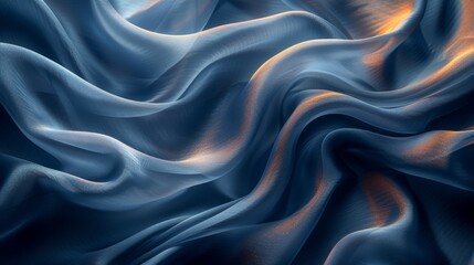 Luxury cloth on abstract background, liquid wave, or wavy folds of grunge silk texture satin velvet material, luxurious Christmas background, or elegant wallpaper design.