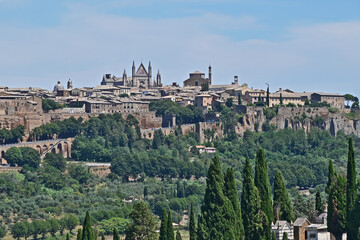 Fototapeta na wymiar Orvieto, panorama della città antica, Terni - Umbria