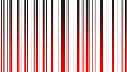 Stripes Black-Red Wallpaper (Barcode) - obrazy, fototapety, plakaty
