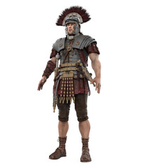 Roman Centurion Warrior Isolated