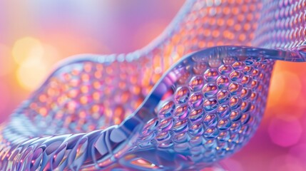 Fototapeta premium A close up of a chair with bubbles on it, AI