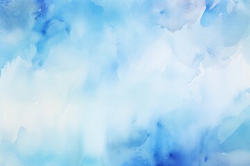 Sky Blue light watercolor abstract background