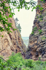 Karadakh gorge of nature in Dagestan