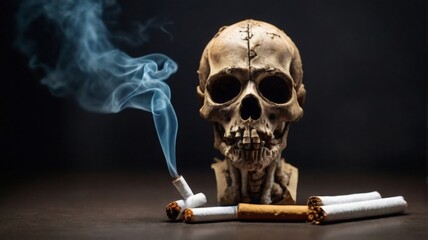 World no tobacco day concept: anti-smoking and smoking cessation