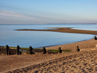 Idyllic view of the sea at Lee On The Solent, Hampshire, UK