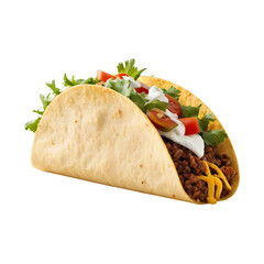 Taco image isolated on a transparent background PNG photo, Taco PNG image on a transparent background