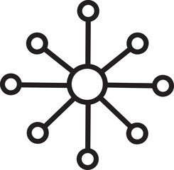 Social network connection icon 