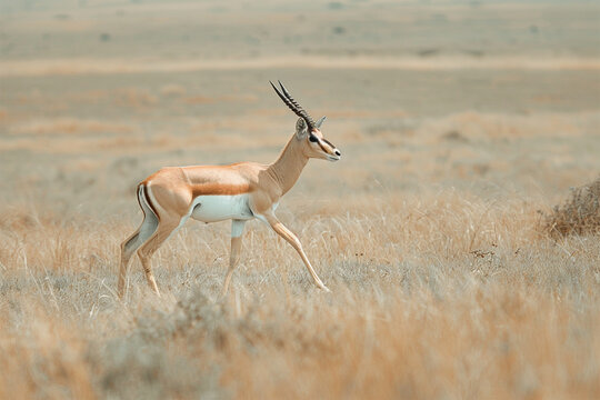 Photo of a gazelle in the savannah