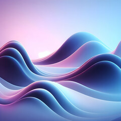 Abstract background with waves. Generative ai