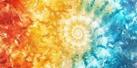 Cosmic Tie-Dye Swirls - Tie-dye swirls that mimic the galaxies, all in a palette that transitions from earthly tones to celestial whites and golds created with Generative AI Technology