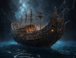 Gardinen ship in the sea © Ashley