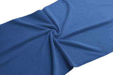 Blue twisted towel mockup PNG