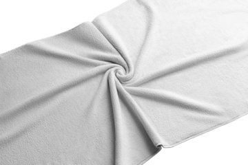 White twisted towel mockup PNG