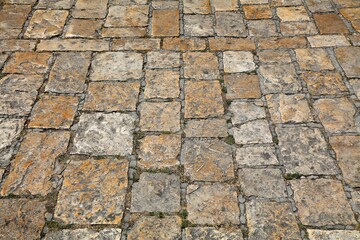 Trogir stone paved street in Croatia