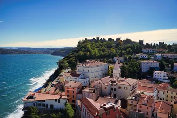 Zelfklevend Fotobehang The Peaceful Village Landscape of the Mediterranean (Adriatic ocean) © 상철 김