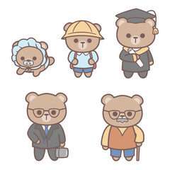 Cute bear stickers