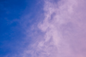 The sky at dusk was a breathtaking sight, with electric blue hues blending into shades of purple...