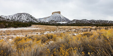 Panoramic view of the Mesa Verde National Park